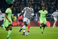 Paul Pogba in the Juventus shirt Leroy Sane